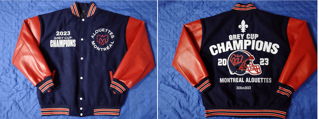 Montreal Alouettes Grey Cup Championship jacket